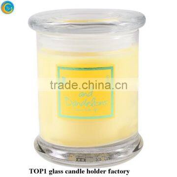 Mason Jar Design Medium Jar Glass Candlestick Holders
