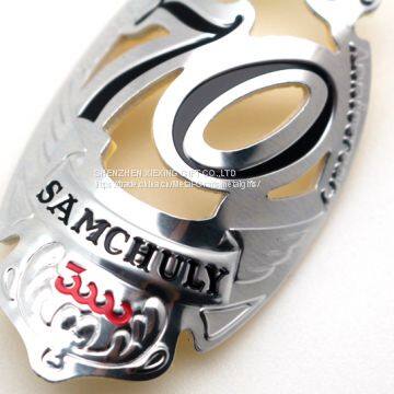 Aluminum Decorative Metal Plates Sticker Bike Nameplate photo-4