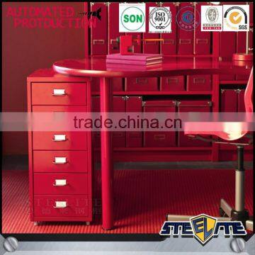 Korean Design Furniture Portable Lightweight Metal 6 Tiers Helmer/drawer/unit/red photo-6