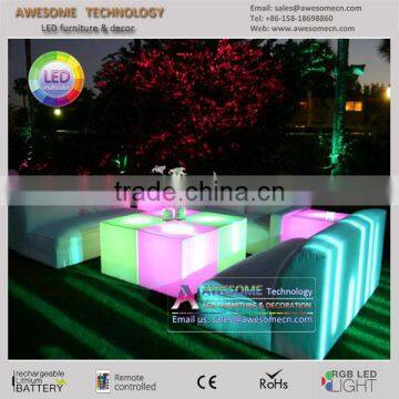 Sale Nightclub Ottoman Cube With Led Lighting (cb400)