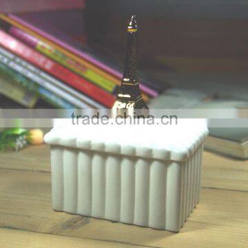 Fashion Ceramic Jewelry Box Square photo-6
