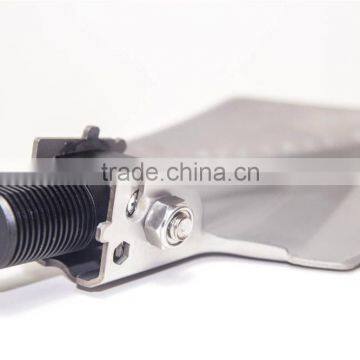 New Model Outdoor Multifunction Hunting Gear Shovel Knife Saw Hoe Fire Starter Flint photo-3