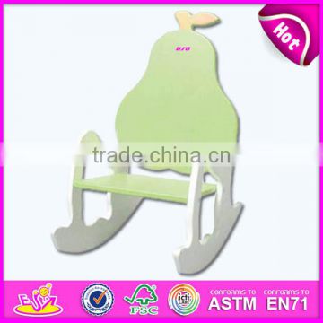 Modern rocking chair toy for kids,Best seller design natural wooden rocking chair,cheap wooden baby rocking chair WJ278357