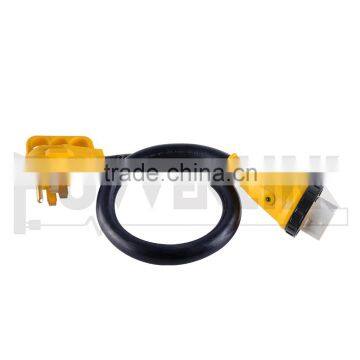 S80269 50AMP RV Cord W/Regular Plug RV Marine Plug With Power Light 30FT photo-2