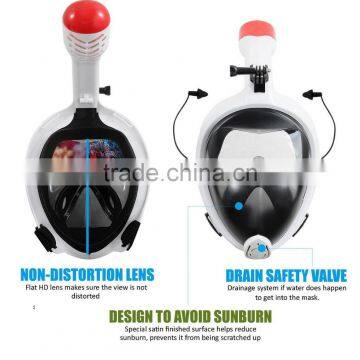 Snorkeling Full Face Diving Mask, 180 Degree View, Anti-Fogging and Anti-Leaking With Detachable Support Frame for Action Camera photo-6