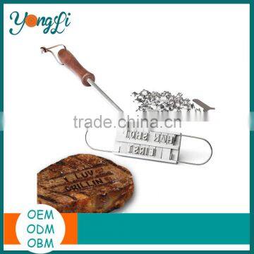 55Pcs Changeable Letters For Meat Steak Burger DIY BBQ Barbeque Branding Iron