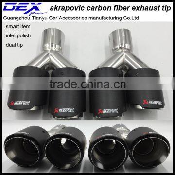 Auto Exhaust Carbon Fiber Tip Akrapovic Muffler photo-3