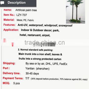Artificial Palm Tree for Outdoor and Indoor Decoration photo-2