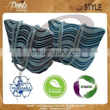 Jute Bag With Twisted Rope Handle photo-2