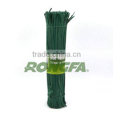 12cm Waterproof Plastic Metal Wire Twist Ties for Agriculture and Garden photo-2