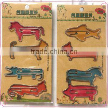 Popular Flat Metal Animal Shapes Great Metal Clips With Printing Card photo-1