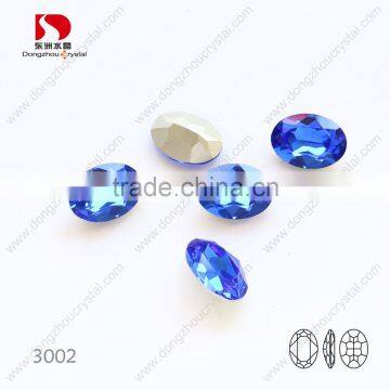 2017 DONGZHOU hot selling oval K9 crystal fancy stone 3002