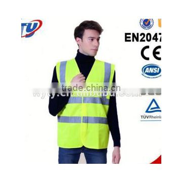 2017 en20471 certificate hot selling hi vis reflective safety vest