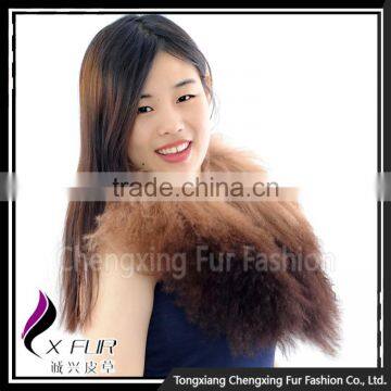 CX-A-62A Winter Detchable Mongolian Lamb Fur Collar Ladies photo-3