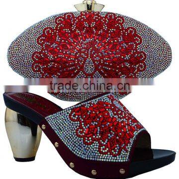 Good Quality African Shoes and Bag Set MG1061 Wedding Shoes Matching Bag 2016 photo-6