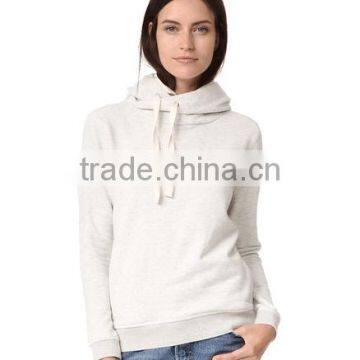Women Sweatshirt With Double Hooded Design Specialized Hooded With Decorated Wire Long Sleeve Fleece With Rib Hem photo-2