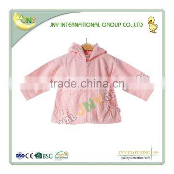 Popular Pink Baby Clothing 100% Cotton Spring Coat photo-3