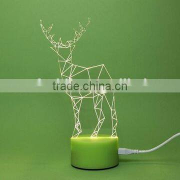 Fashion Glittering Christmas Deer LED Table Lamp photo-2