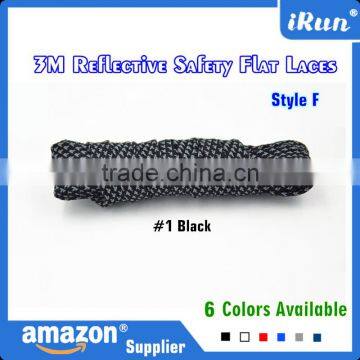 Elegant Flat Laces For Sneakers - 9mm Flat Yeezy Laces With 3M Reflective Fibers - With Plastic Tips Customized photo-2