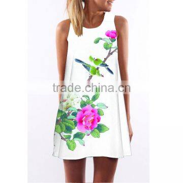 HOT Plus Size Slit Sleeveloose Irregular Mini Chiffon Dresses Women Summer Dress 2015 New Fashion