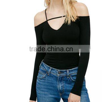2017 OEM Cool Next-to-skin Fit Stretchy Layering Black Fitted Blouse photo-6