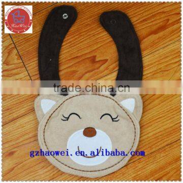 Waterproof cute bear face baby bibs