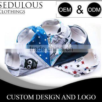 2017 Eco-friendly Baby Bib Lovely Baby Bandana Drool Bibs With Custom Print Design photo-3