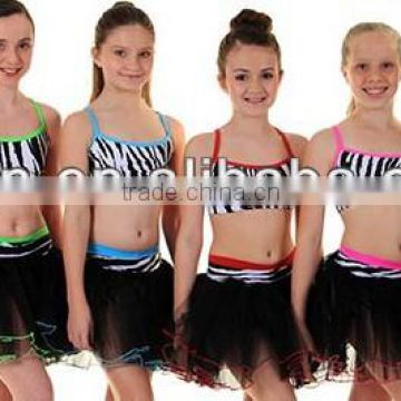 newest hot bright color team teen jazz latin dress wear,tribal costume