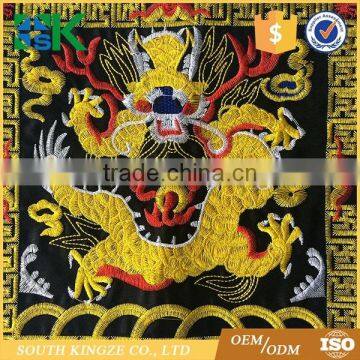 Fashion Dragon and Phoenix Carving Design Fabric Embroidery Craft Garment Accessories Clothes photo-4