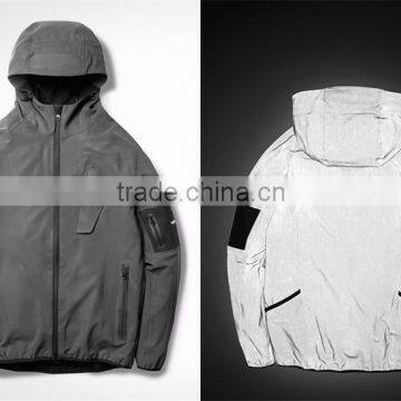 China Manufacturer Grey Retro Reflex Safety Fabric for Jacket photo-4