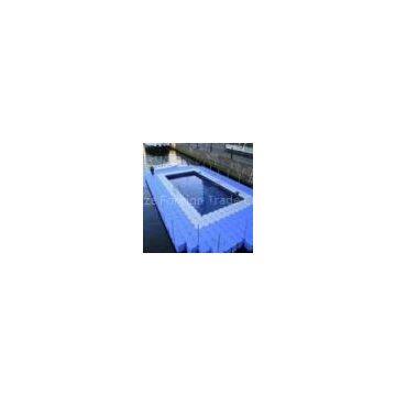 blowing floating pontoon