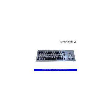 Robust IP65 Illuminated Metal Keyboard Customizable With Trackball