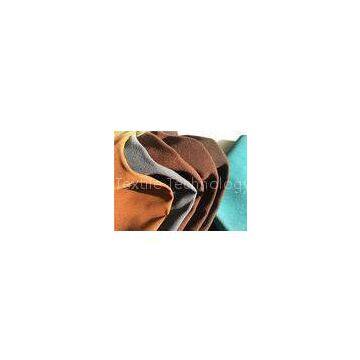 Blue , Brown Footwear Embossed Suede Leather Fabric With 1.0-1.4 mm Thickness