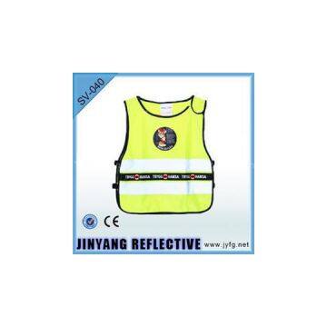 Yellow Reflective Vest With Logo Band