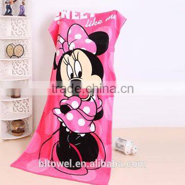 100% Carded Weaving Yarn Reactive Printed Beach Towel