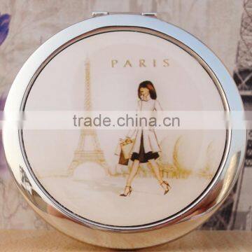 70mm Dia Promotional Cheap Metal Pocket Mirror/Cosmetic Mirror/Makeup Double Sided Metal Mirror DubaaFashion.com