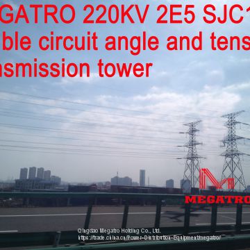 MEGATRO 220KV 2A2 J3 single circuit medium angle and tension transmission tower