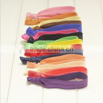 No Crease Elastic Holders Hair TiesElastic hair ties cloth tied band Hair ring rope been hand-dyed knotted and heat sealed