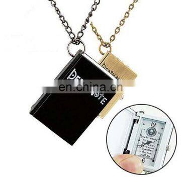 2017 Unique Death Note Notebook Pendant Necklace Pocket Watch Death Notebook Watch