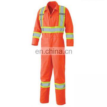 Customized fire retardant Coverall suit Of Navy Colors For Reflective Safety Workwear