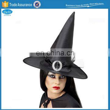 Adult Ladies Black Witch Fancy Dress Costume Halloween Hat