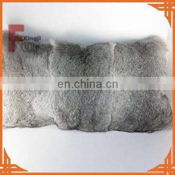 Top Quality Fur Natural Brown Color Hare Rabbit Fur Pillow photo-2