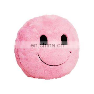 Pink Smile Face Pillow Soft Toy Custom Design Cheap Cushion