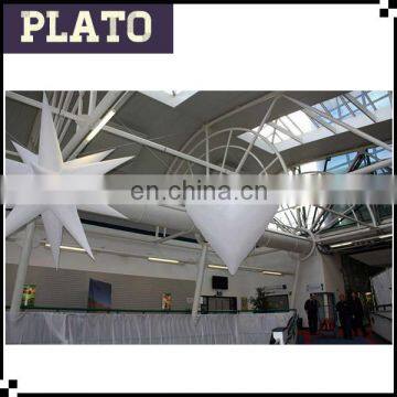 Hot sale exhibition inflatable star with led light ,hanging inflatable stars for decoration