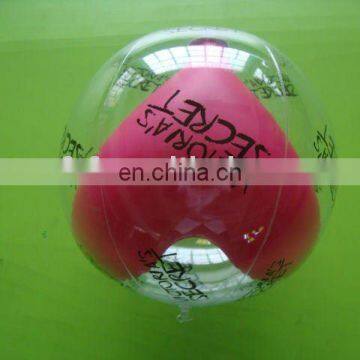 Inflatable ball with character inside