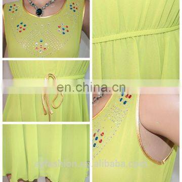 New Design Durable Lady Woven Models Blouses Shirt In Chiffon photo-5