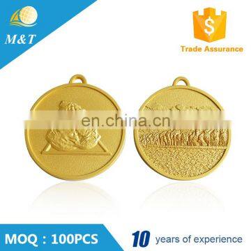 Customized Gold Plated Souvenir Metal Medal Medallion