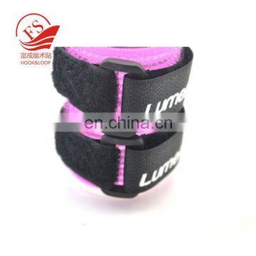 Elastic hook and loop wrap strap with buckle/luggage strap with buckle