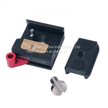 WARAXE LOCK KNOB SAFETY SLOT STANDARD ADAPTER CLAMP + QUICK RELEASE PLATE 1632