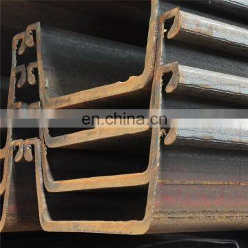 high quality  EN Standard Z Type hot rolled steel sheet pile from China Mill